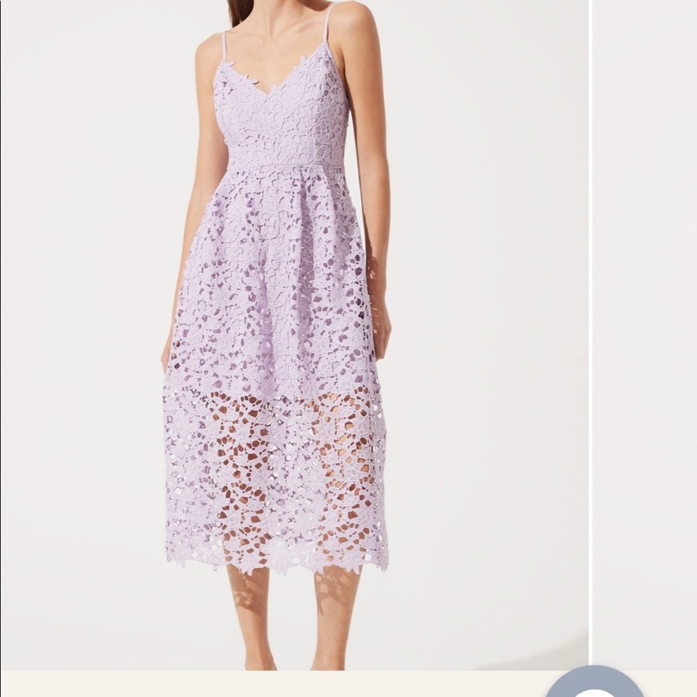 ASTR lace midi dress